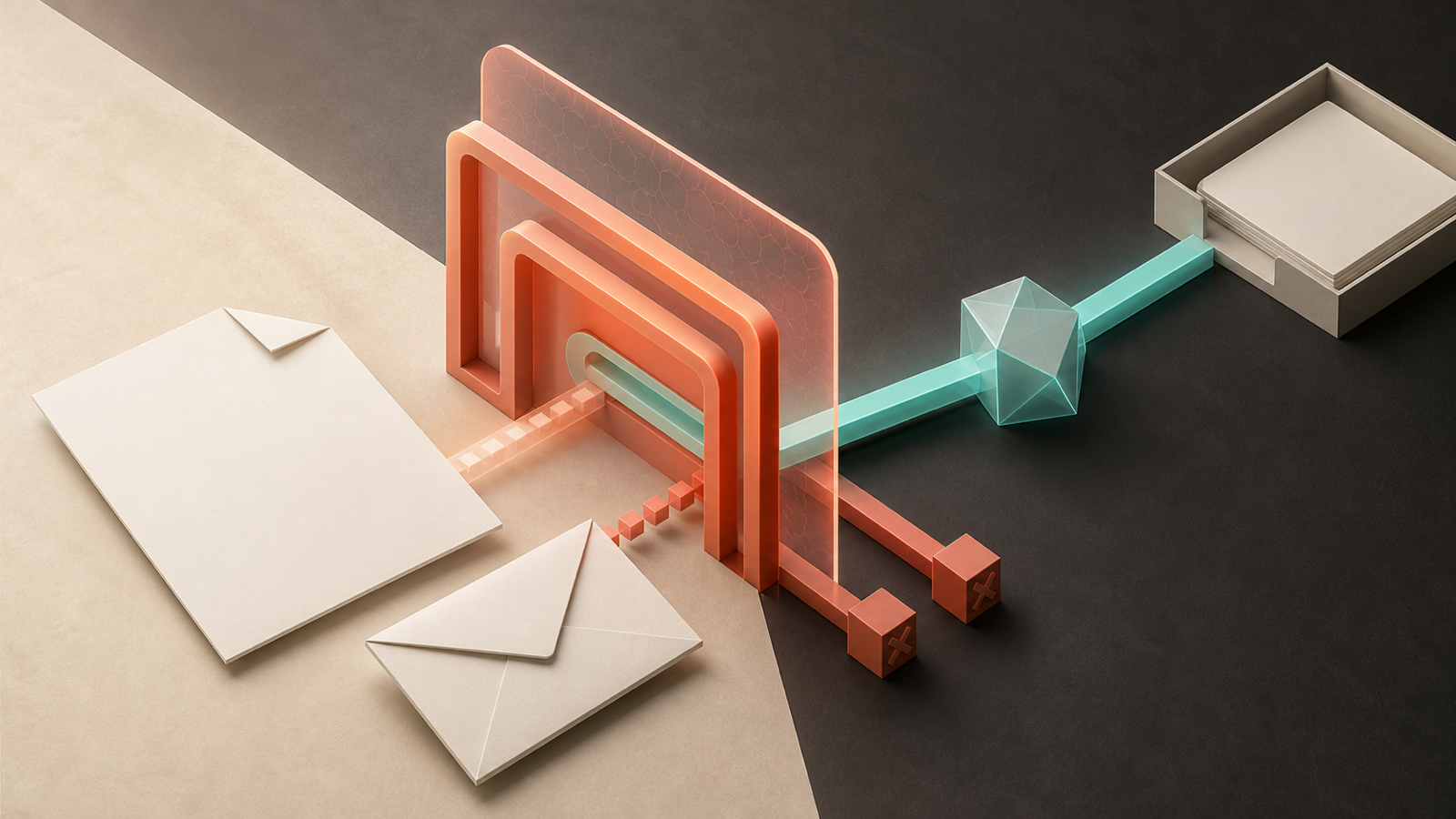 Thematisches Visual zum Artikel «Wie verbindet man KI mit Dateien, CRM, Kalender und E-Mail?» — Visual 01